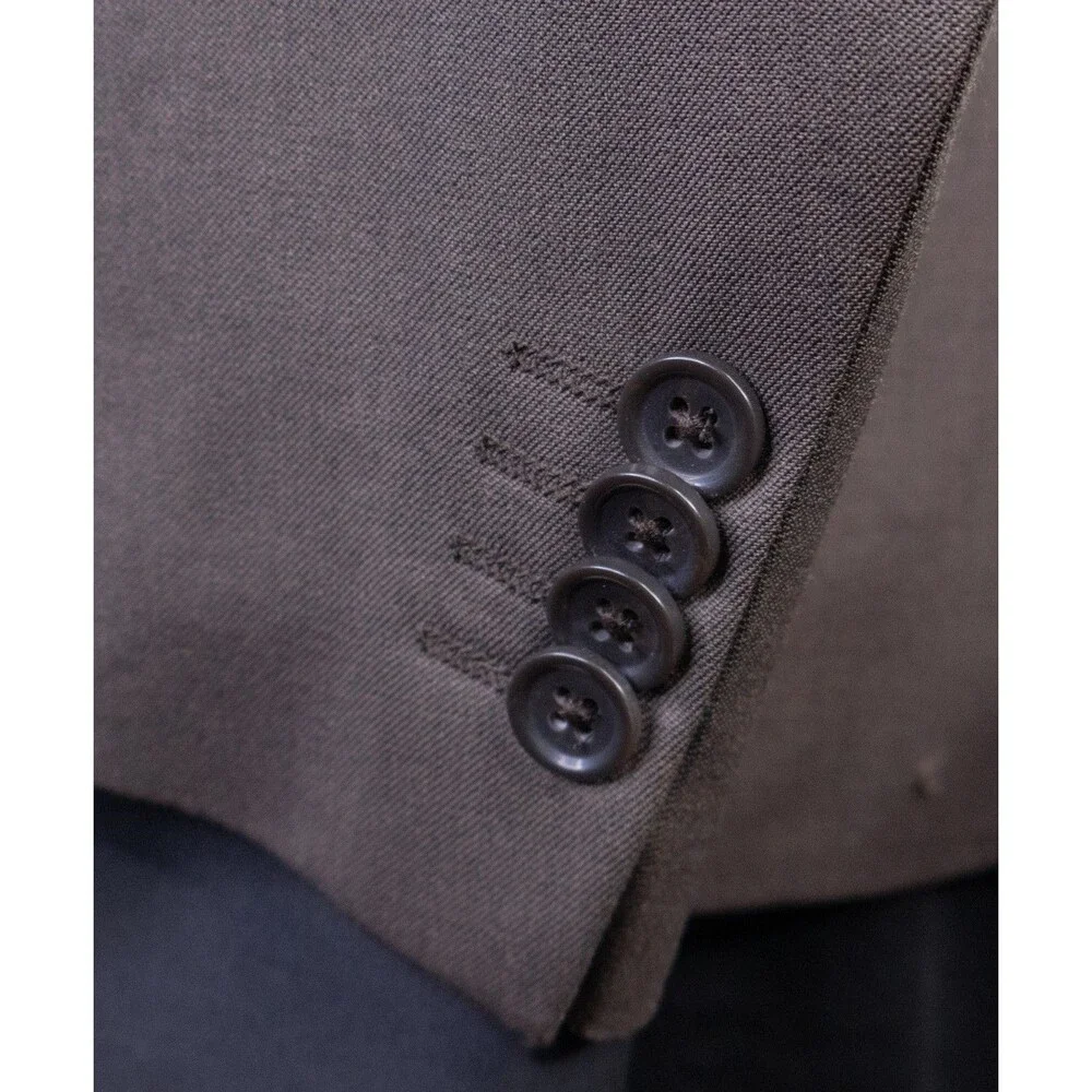 Banana Republic Blazer Sport Coat Sz 38S Solid Brown Two Button Suit Jacket